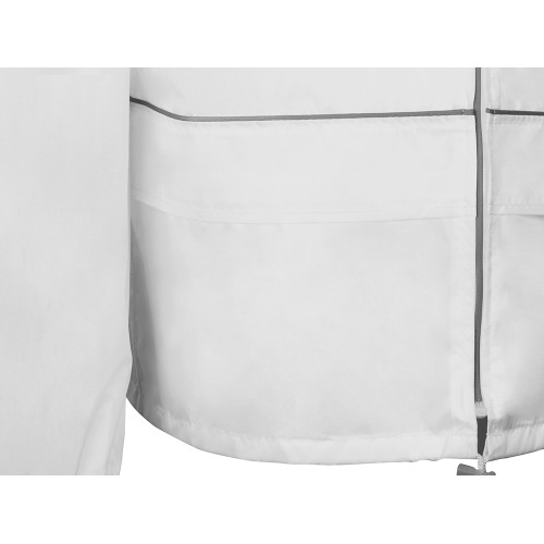 Короткий дождевик "Tornado" со светоотражающими элементами, белый