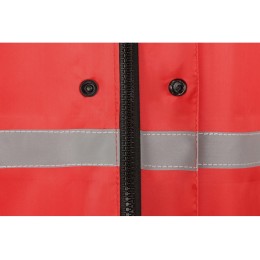 Длинный дождевик Lanai  из полиэстера со светоотражающей тесьмой, красный