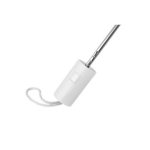 Зонт складной "Tulsa", полуавтоматический, 2 сложения, с чехлом, белый (Р)