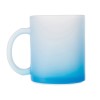 Стеклянная матовая кружка "Омбре" с градиентом для сублимации, синий