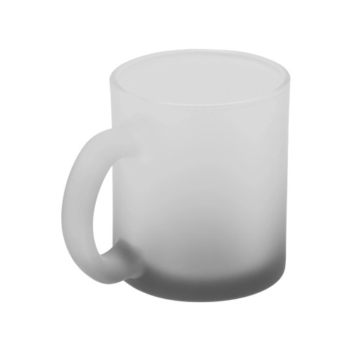 Стеклянная матовая кружка "Омбре" с градиентом для сублимации, черный