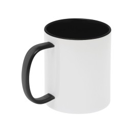 Керамическая кружка со стеклянной ручкой для сублимации "Charm", черный