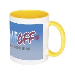 Цветная кружка Pix для сублимации, белый/желтый