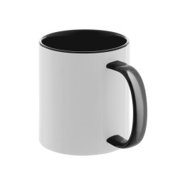 Керамическая кружка со стеклянной ручкой для сублимации "Charm", черный