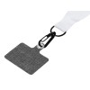 Ланъярд 2 см под сублимацию с трендовым карабином и большим держателем для телефона из ПЭ, черный