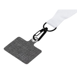 Ланъярд 2 см под сублимацию с трендовым карабином и большим держателем для телефона из ПЭ, черный