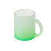 Стеклянная матовая кружка "Омбре" с градиентом для сублимации, зеленое яблоко