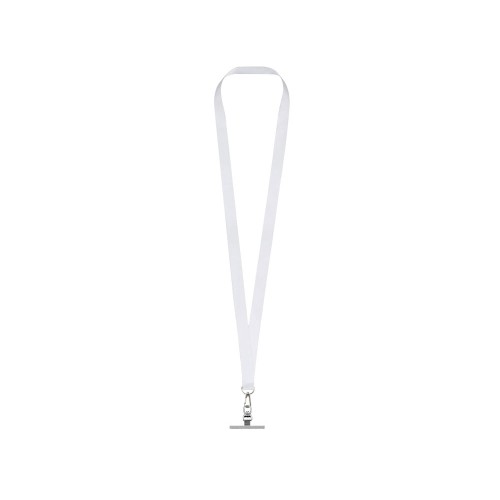 Ланъярд 2 см под сублимацию с трендовым карабином и металлическим держателем для телефона, серебристый