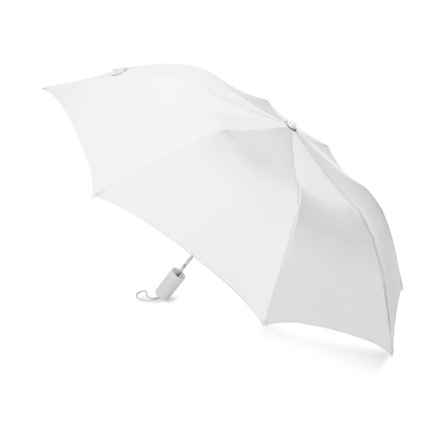 Зонт складной "Tulsa", полуавтоматический, 2 сложения, с чехлом, белый (Р)