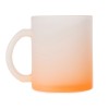 Стеклянная матовая кружка "Омбре" с градиентом для сублимации, оранжевый