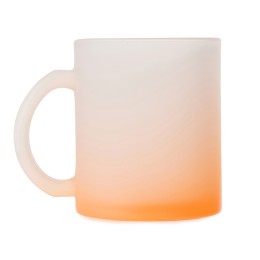Стеклянная матовая кружка "Омбре" с градиентом для сублимации, оранжевый