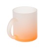 Стеклянная матовая кружка "Омбре" с градиентом для сублимации, оранжевый