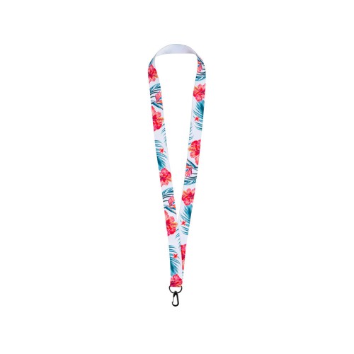 Ланъярд 2 см под сублимацию с трендовым карабином, черный