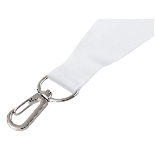 Ланъярд 2 см под сублимацию с карабином и замком обрыва, серебристый