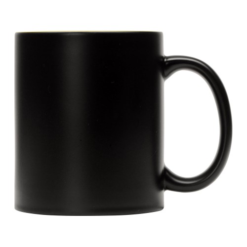 Кружка-хамелеон Surprise матовая, черный/желтый (Р)