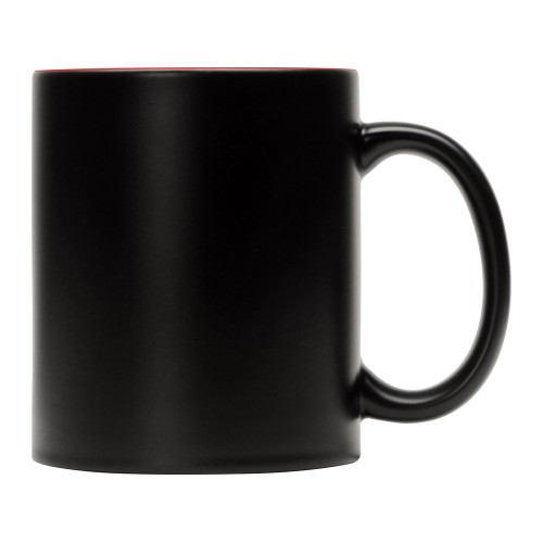 Кружка-хамелеон Surprise матовая, черный/красный