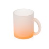 Стеклянная матовая кружка "Омбре" с градиентом для сублимации, оранжевый