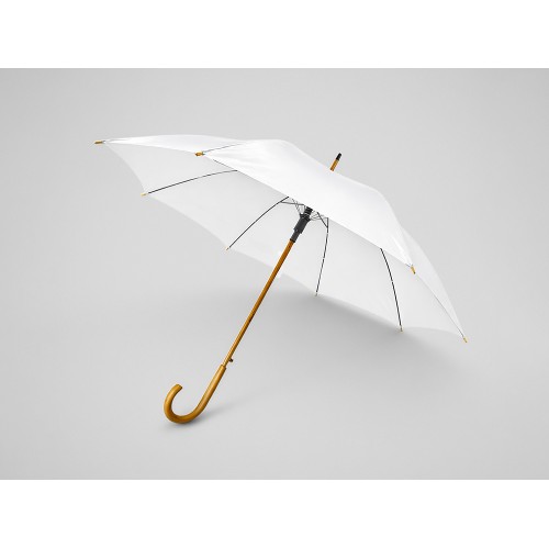 Зонт-трость "Радуга", белый