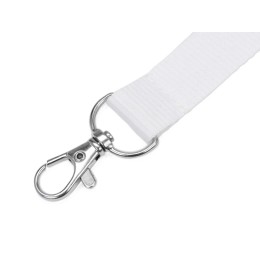 Ланьярд с карабином и замком безопасного разрыва, белый
