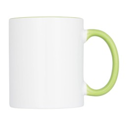 Цветная кружка Pix для сублимации, белый/зеленый