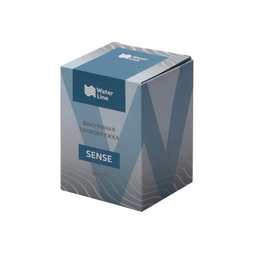 Вакуумная термокружка "Sense", темно-синий