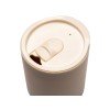 Термокружка LINDE с двойными стенками из переработанного полипропилена, бежевый