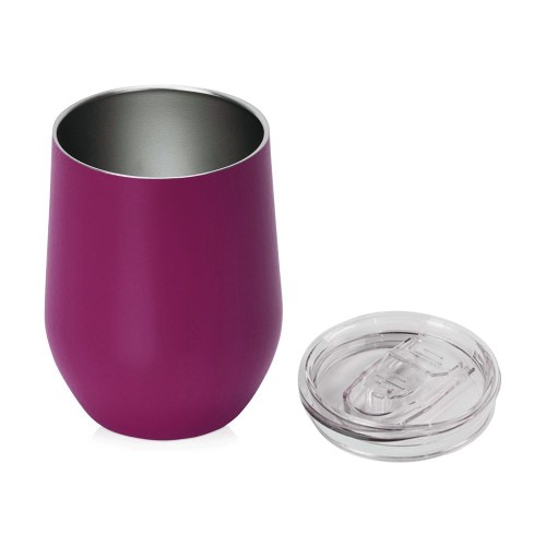 Вакуумная термокружка "Sense", непротекаемая крышка, крафтовая упаковка, винный