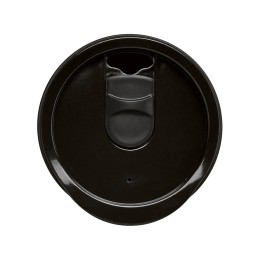 Термокружка LINDE с двойными стенками из переработанного полипропилена, черный