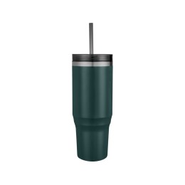 Melbourne кружка 1200 мл, сертифицированная согласно RCS, с соломинкой - Зеленый