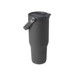 Термостакан Bronx объемом 900 мл из меди и переработанной нержавеющей стали, сертифицированной по стандарту RCS, с вакуумной изоляцией и крышкой с двойной функцией - Серый