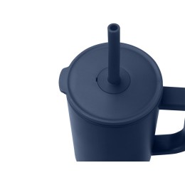 Brady термостакан с силиконовой трубочкой, объемом 900 мл, сертифицированный согласно RCS - Темно - синий