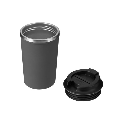 Герметичная термокружка на присоске "Kick", 350 мл, серый