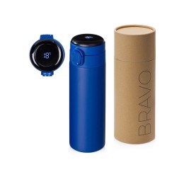 Вакуумная термокружка Waterline с медной изоляцией «Bravo», 400 мл, тубус, синий