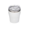 Вакуумная термокружка c керамическим покрытием "Rodos", непротекаемая крышка, 350 мл, белый
