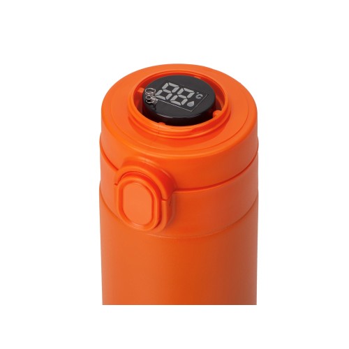 Вакуумная термокружка Waterline с медной изоляцией «Bravo», 400 мл, тубус, оранжевый