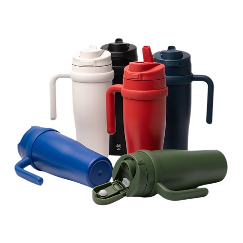 Термокружка KALAM/КАЛАМ с двойными стенками, синий нейви