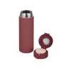 Вакуумная термокружка Waterline c кнопкой «Guard», 400 мл, тубус, бургунди