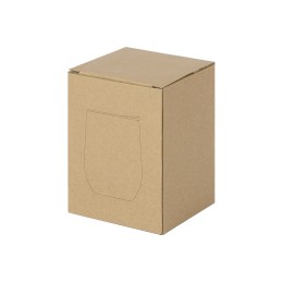 Вакуумная термокружка "Sense", непротекаемая крышка, крафтовая упаковка, белый