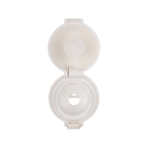 Вакуумная термокружка Waterline c кнопкой «Guard», 400 мл, тубус, белый