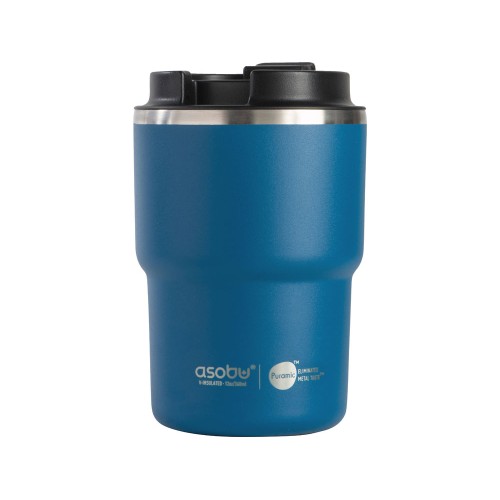 Вакуумная термокружка с внутренним керамическим покрытием «Coffee Express», 360 мл, синий