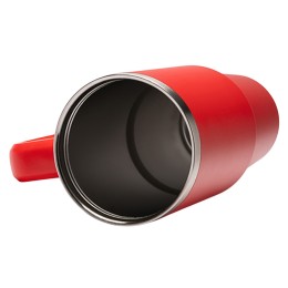 Термокружка «Крэнстон» с двойными стенками из переработанной нержавеющей стали, красный