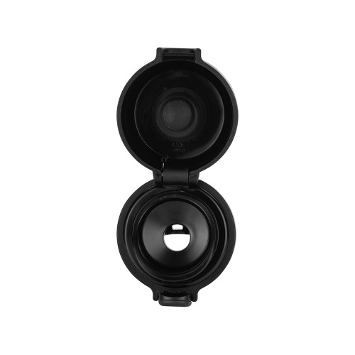 Вакуумная термокружка Waterline c кнопкой «Guard», 400 мл, тубус, черный