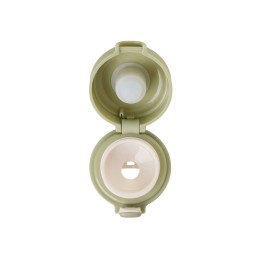 Вакуумная термокружка Waterline c кнопкой «Guard», 400 мл, тубус, оливковый