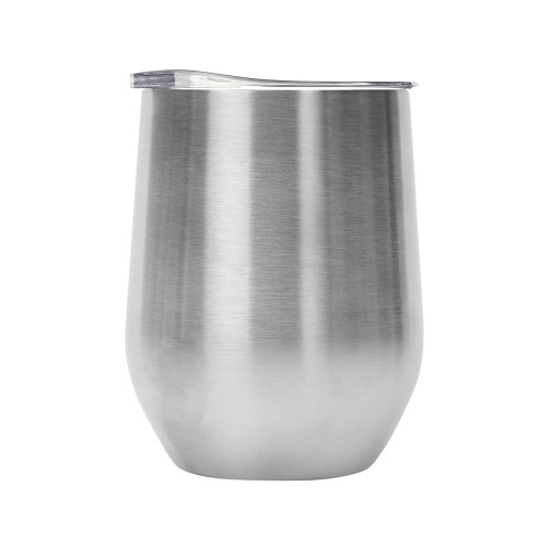 Вакуумная термокружка "Sense", непротекаемая крышка, крафтовая упаковка, серебристый