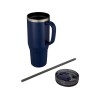 Melbourne кружка 1200 мл, сертифицированная согласно RCS, с соломинкой - Темно - синий