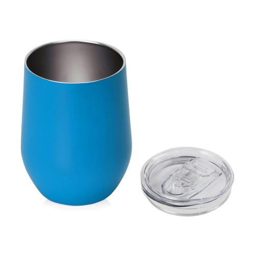 Вакуумная термокружка "Sense", непротекаемая крышка, голубой