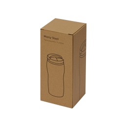 Термокружка "Mony Steel" 350 мл, soft touch, белый (P)