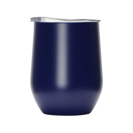 Вакуумная термокружка "Sense", непротекаемая крышка, крафтовая упаковка, темно-синий