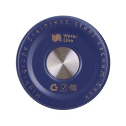 Вакуумная термокружка "Decart", 450 мл, тубус, ярко-синий