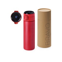 Вакуумная термокружка Waterline с медной изоляцией «Bravo», 400 мл, тубус, красный